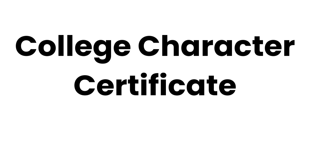 Character Certificate